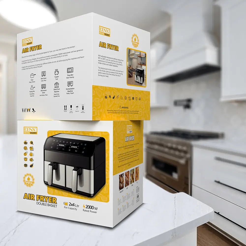 (4L+4L) Double Basket Air Fryer