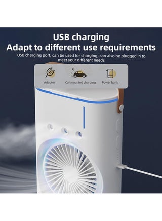 Denx Portable Double-Ended Spray Fan With Remote Control – Power by USB Type C Mist Cooling