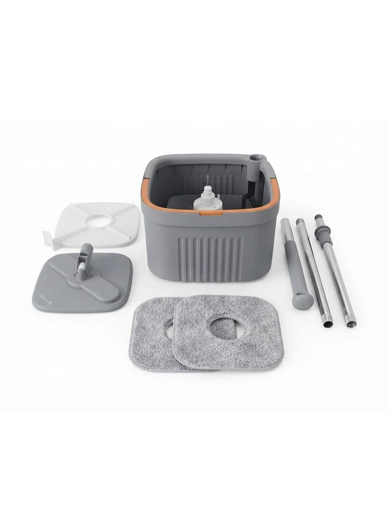 360° Smart Cleaning Mop with Self-Wringing Bucket