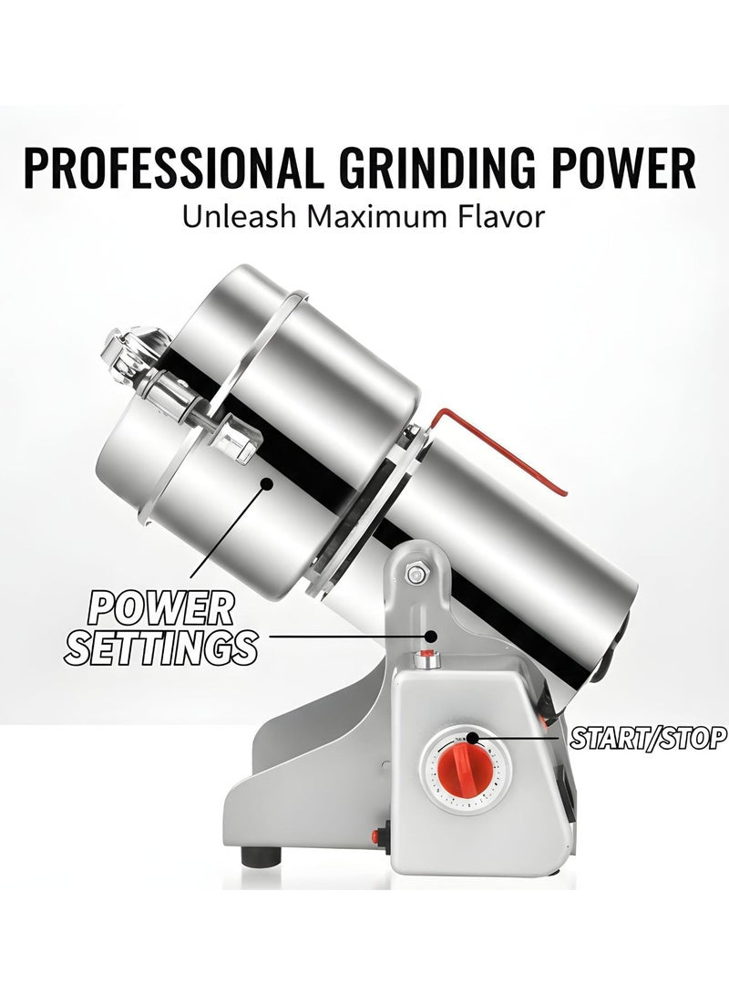Electric Coffee Grinder, Grinder Machine Spice Grinder Bean Grinder 3000 W Multi Speeds Large Capacity 800G
