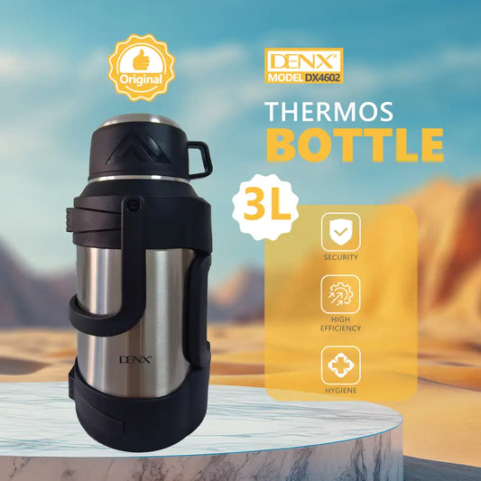 Ultra-Capacity Pro-Travel Thermos Bottle (3L)