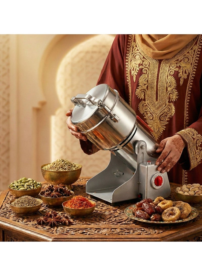 Electric Coffee Grinder, Grinder Machine Spice Grinder Bean Grinder 3000 W Multi Speeds Large Capacity 800G