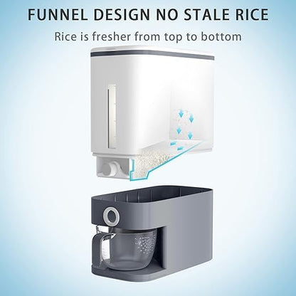 Premium Rice Dispenser with Measuring Cup