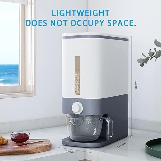 Premium Rice Dispenser with Measuring Cup