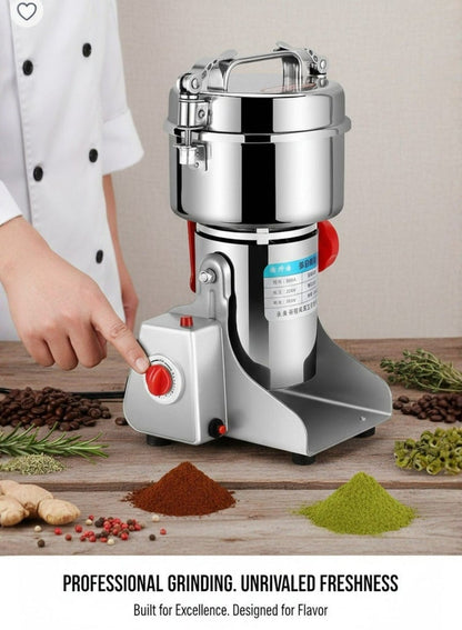 Electric Coffee Grinder, Grinder Machine Spice Grinder Bean Grinder 3000 W Multi Speeds Large Capacity 800G
