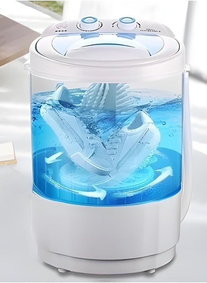 Shoe Washing Machine 2-in-1 for Clothes and Shoes, 4.5 kg | Bionic Wave Wheel, Compact Design, Top Load, Portable, Dual Purpose