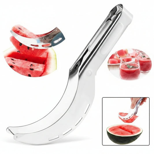 Watermelon Slicer, Stainless Steel, Safe No Sharp Edges, for Parties,