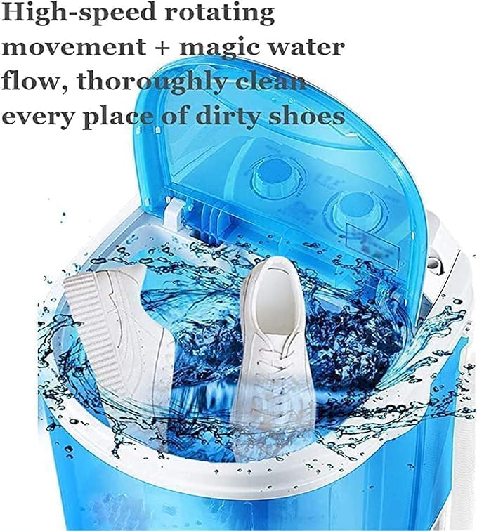 Shoe Washing Machine 2-in-1 for Clothes and Shoes, 4.5 kg | Bionic Wave Wheel, Compact Design, Top Load, Portable, Dual Purpose