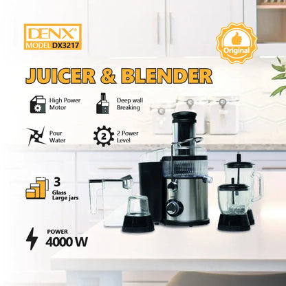 4-in-1 Ultra-Power Juicer & Blender System