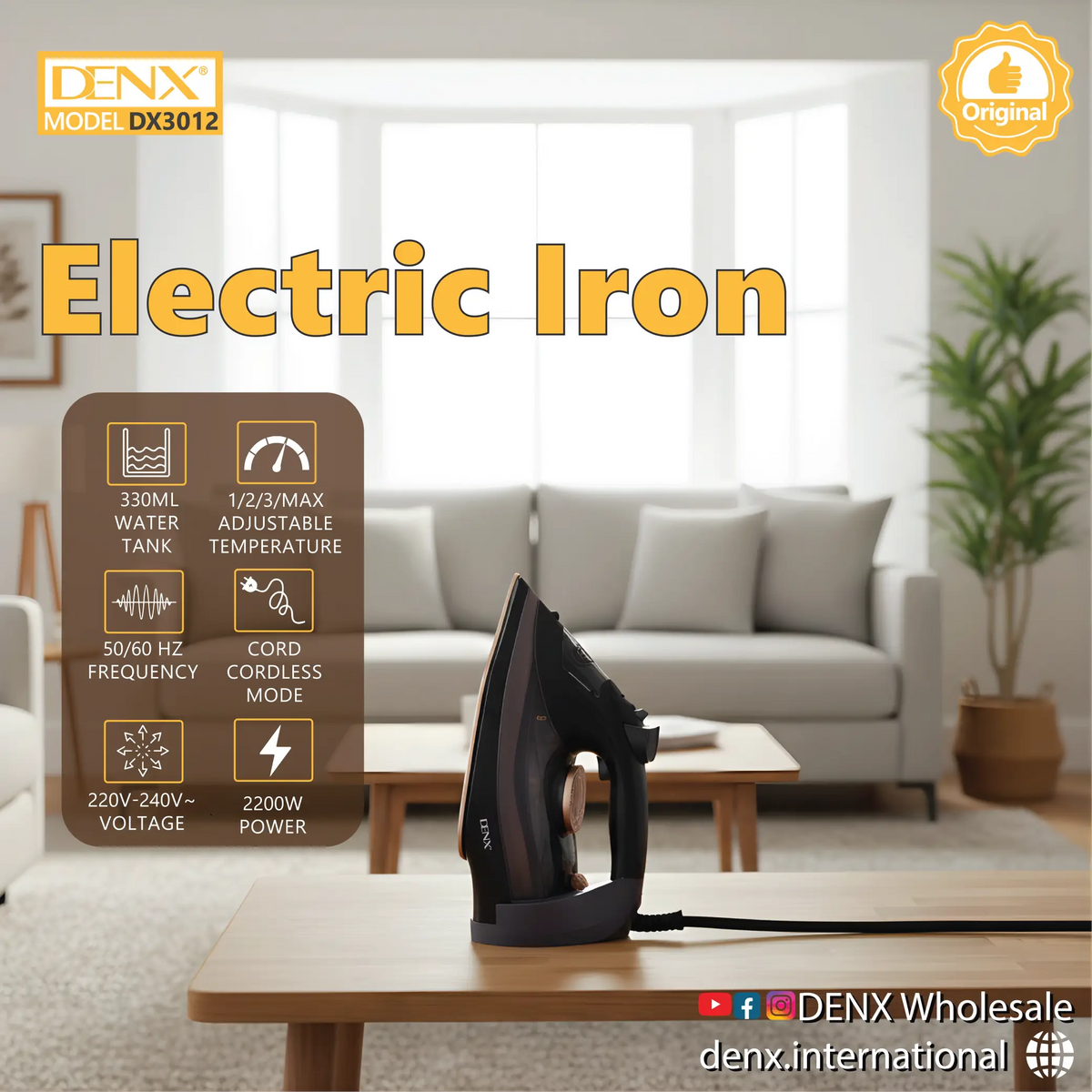 Pro-Power Hybrid Cordless & Corded Iron