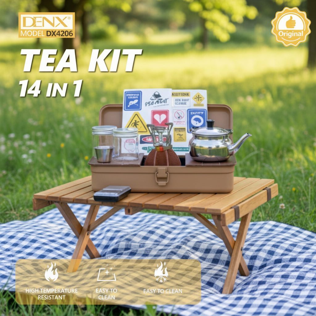 DX4206 Tea Set, 14-in-1 Luxury Tea Set for Home and Travel