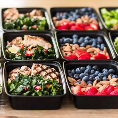 30 Pack Meal Prep Containers, Reusable Food Containers with Lids, 35 oz(1000 ml)