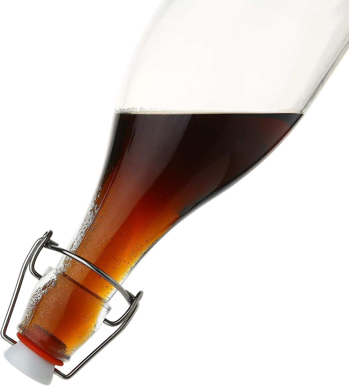 Flip Top Glass Bottle 1 Liter / 33 fl. oz [Pack of 4] Swing Top Brewing Bottle