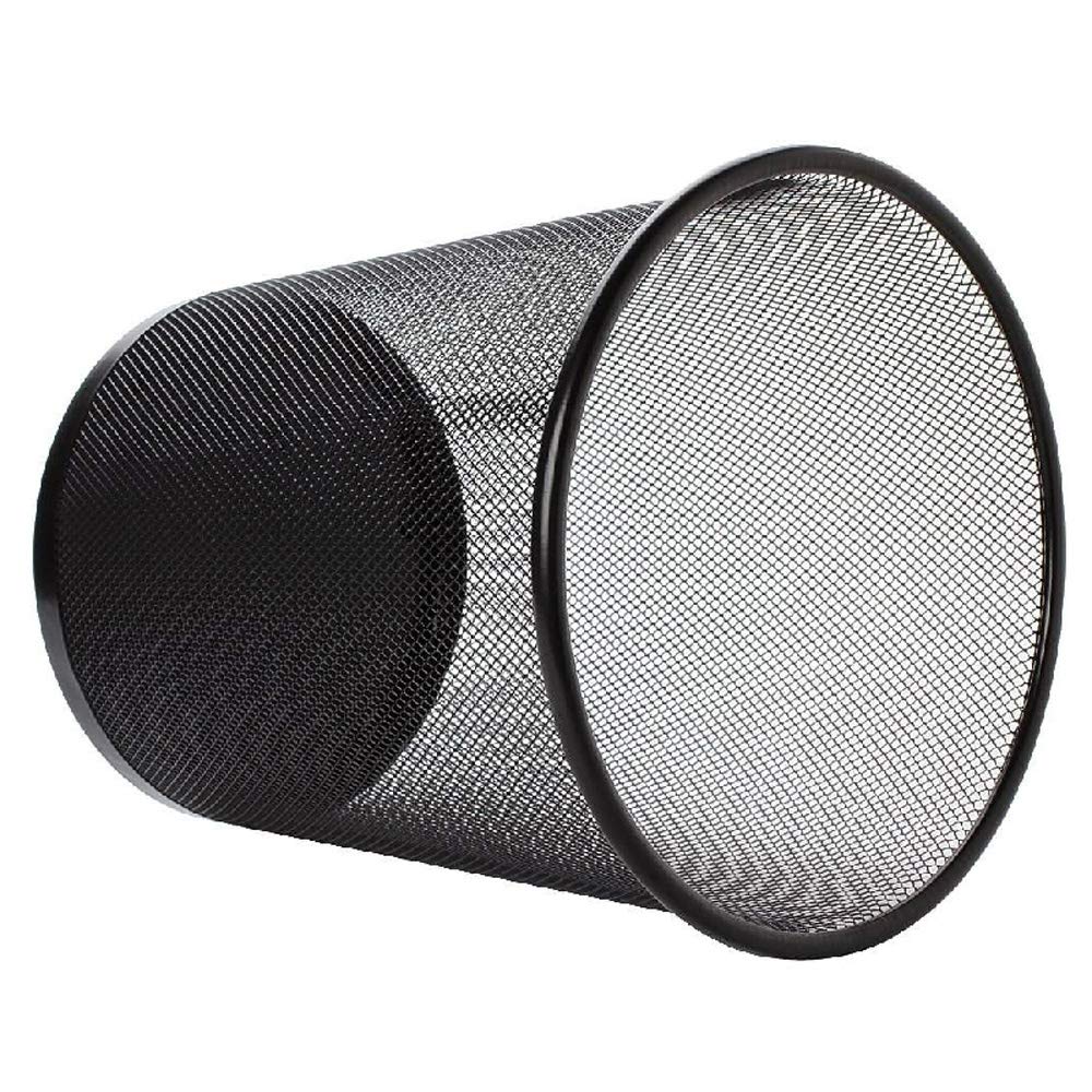 4 Pack Trash Can Mesh Round Open Top Wastebasket - 2.5 Gallon Recycling Bins Garbage Waste Baskets for Office Home