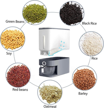 Premium Rice Dispenser with Measuring Cup