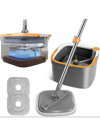 360° Smart Cleaning Mop with Self-Wringing Bucket