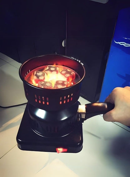 Electric Charcoal Starter, Fire Burner Stove - Removable Handle - For Boiler BBQ, Fire Entry And Coal Burner