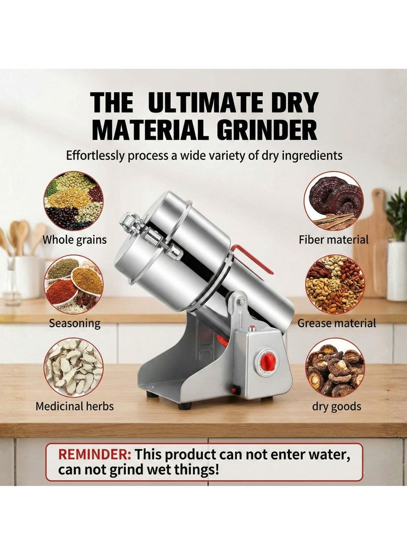 Electric Coffee Grinder, Grinder Machine Spice Grinder Bean Grinder 3000 W Multi Speeds Large Capacity 800G