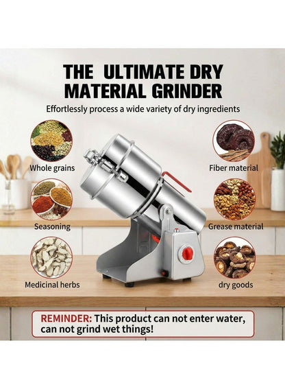 Electric Coffee Grinder, Grinder Machine Spice Grinder Bean Grinder 3000 W Multi Speeds Large Capacity 800G