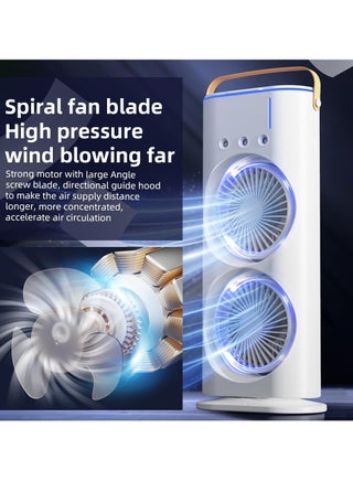 Denx Portable Double-Ended Spray Fan With Remote Control – Power by USB Type C Mist Cooling