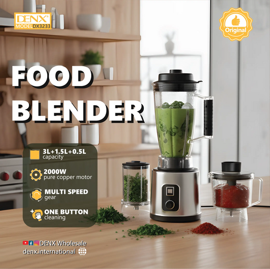 3-in-1 Multi-Function Food Blender (Large Capacity)