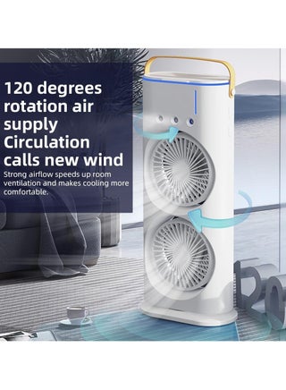 Denx Portable Double-Ended Spray Fan With Remote Control – Power by USB Type C Mist Cooling