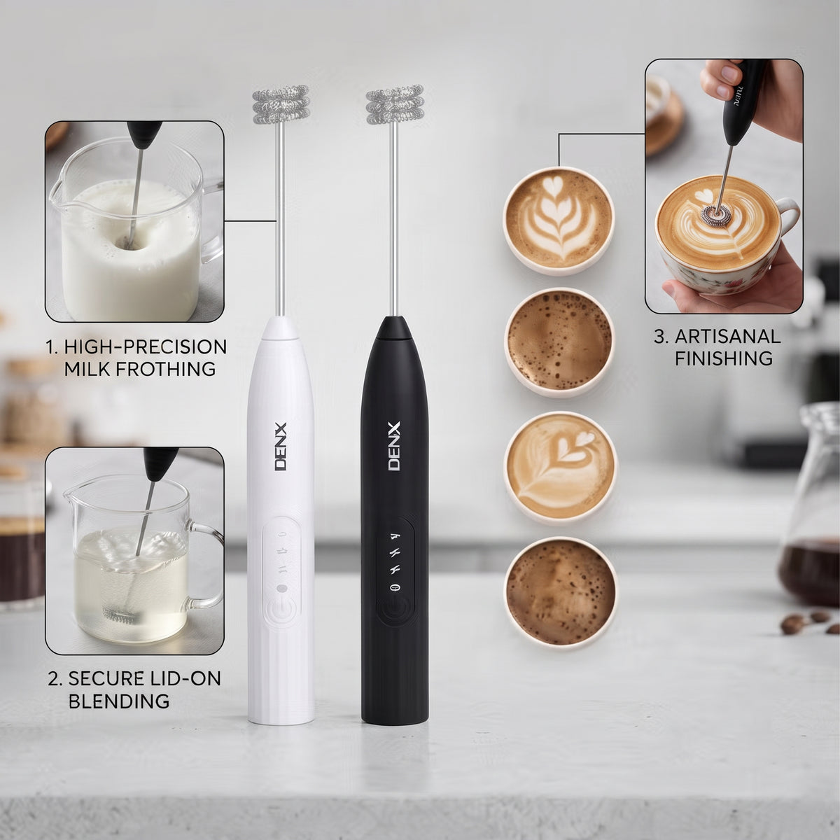 Wireless Portable Electric Mixer / Milk Frother