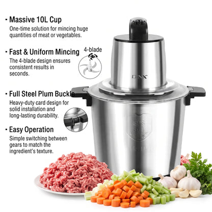 Multi-Function Meat Grinder (10L Capacity)