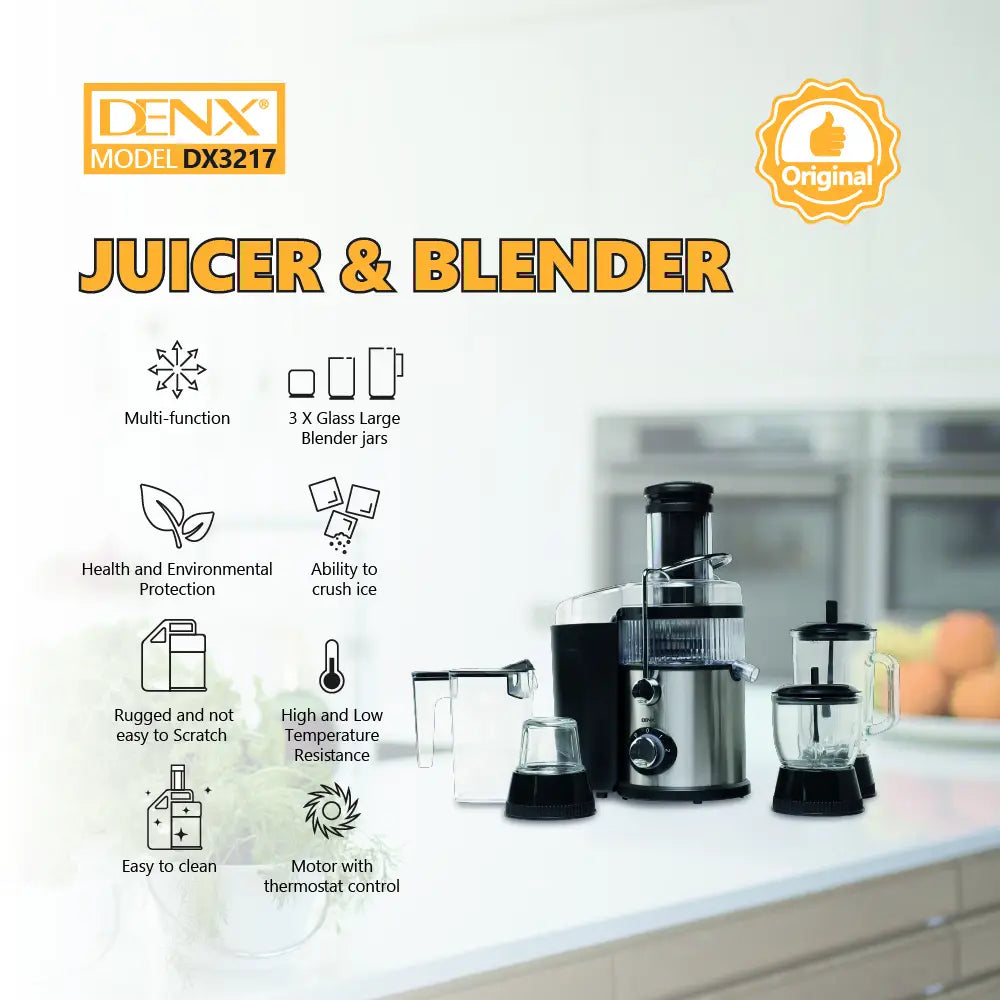 4-in-1 Ultra-Power Juicer & Blender System