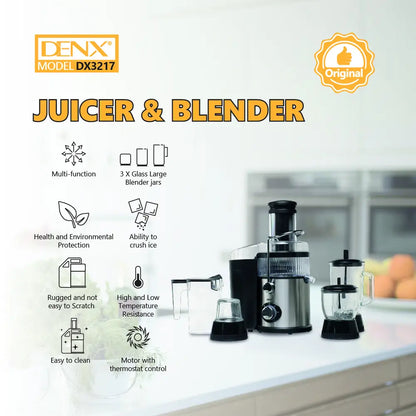 4-in-1 Ultra-Power Juicer & Blender System