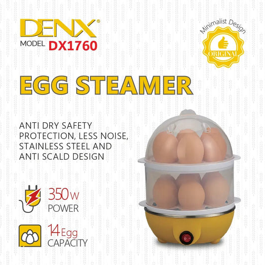 Electric Egg Boiler Egg Cooker with Double Layer Steamer, 14 Eggs Capacity