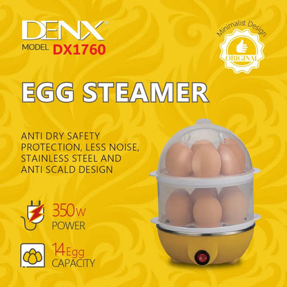 Electric Egg Boiler Egg Cooker with Double Layer Steamer, 14 Eggs Capacity