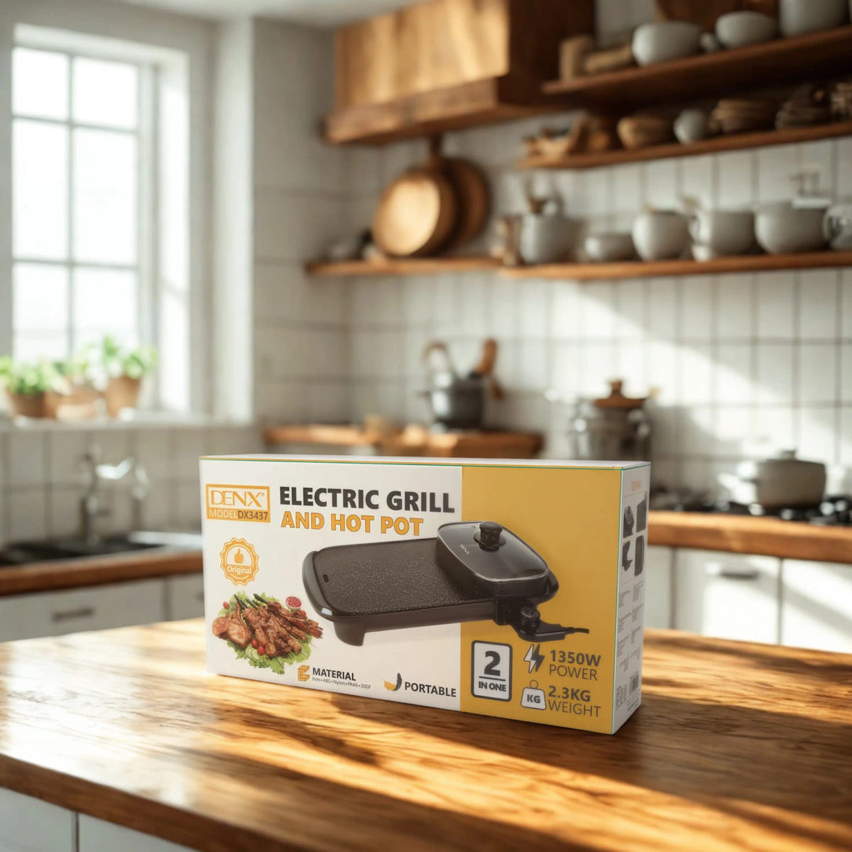 Electric Grill and Hot Pot (2-in-1)