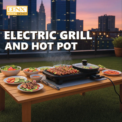 Electric Grill and Hot Pot (2-in-1)