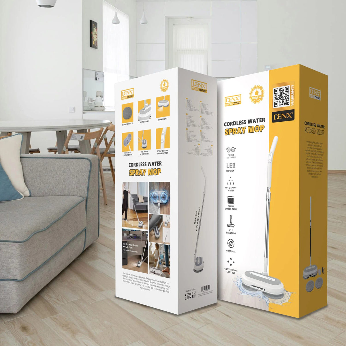 Cordless Water Spray Mop  Model No.: DX2907