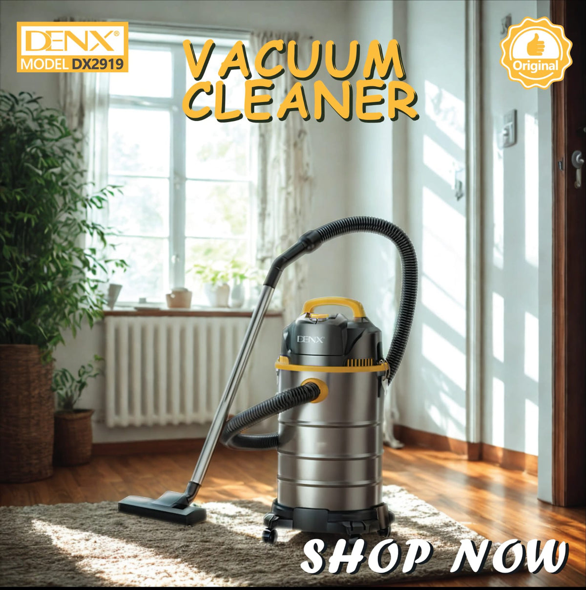 Professional Drum Vacuum Cleaner  Model No.: DX2919