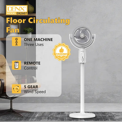 Smart Circulating Floor Fan  Model No DX2607