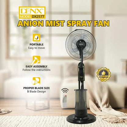 Mist Spray Fan with Anion  Model No DX2577
