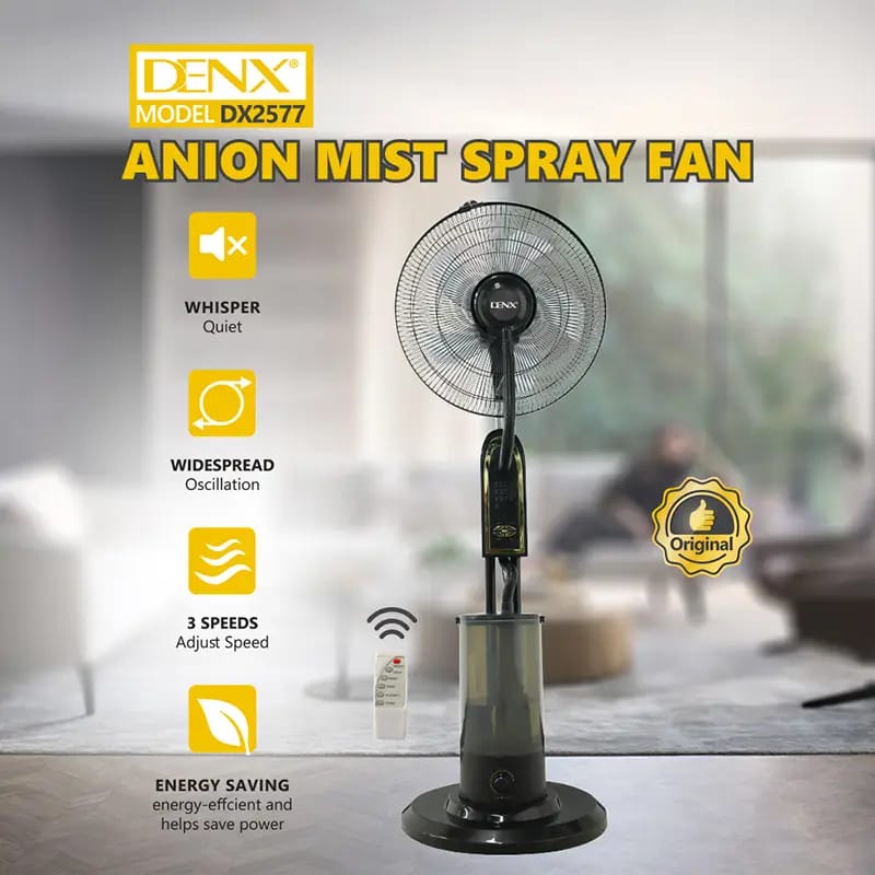 Mist Spray Fan with Anion  Model No DX2577