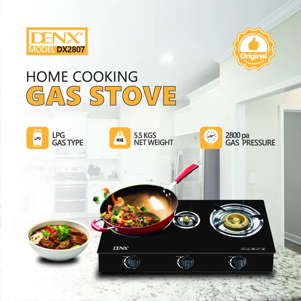 Double Burner Gas Stove  Model No DX2807