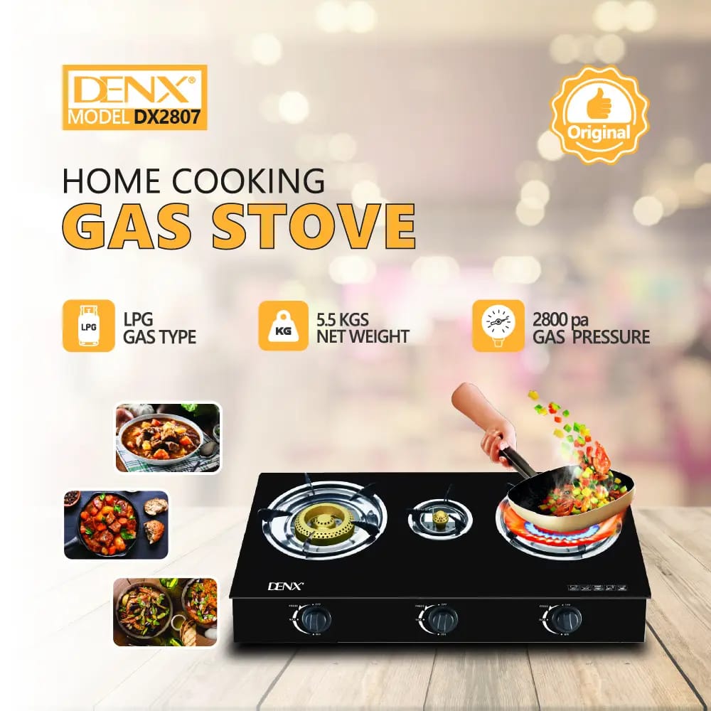 Double Burner Gas Stove  Model No DX2807