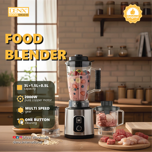 3-in-1 Multi-Function Food Blender (Large Capacity)