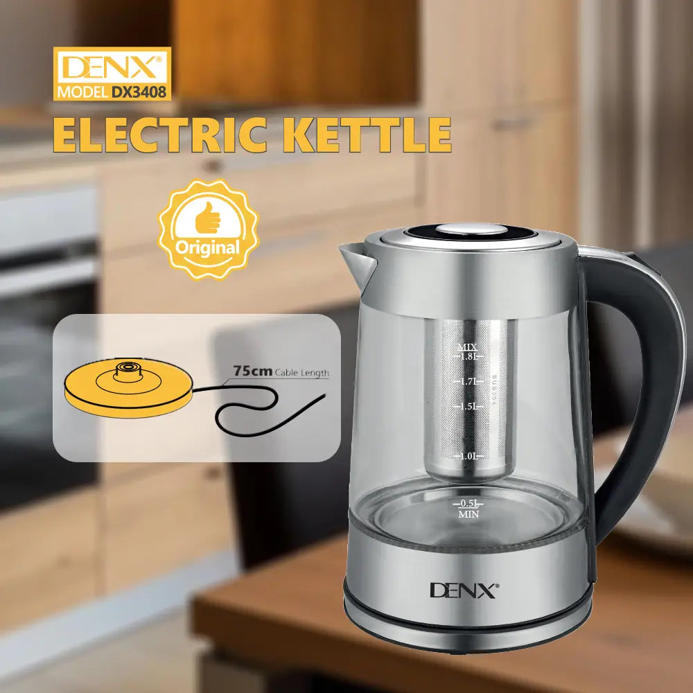 Premium Borosilicate Glass Electric Kettle