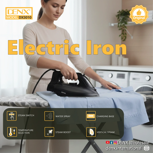 2-in-1 Hybrid Cordless &amp; Corded Electric Iron