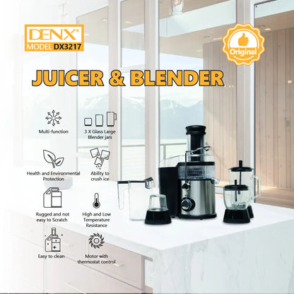 4-in-1 Ultra-Power Juicer & Blender System
