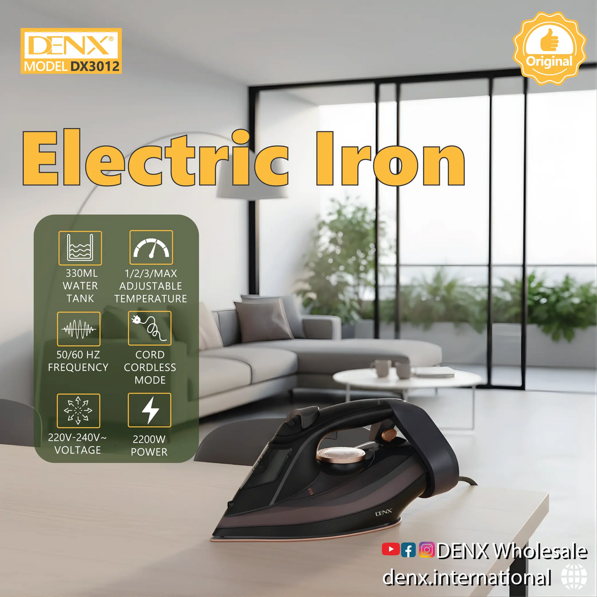 Pro-Power Hybrid Cordless & Corded Iron