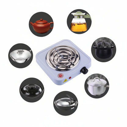 Portable Mini Stove, Spiral Burner Hot Plate, 1000W Electric Single Burner, Portable Electric Coil Hot Plate, for Camping Or Kitchens