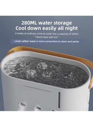 Denx Portable Double-Ended Spray Fan With Remote Control – Power by USB Type C Mist Cooling