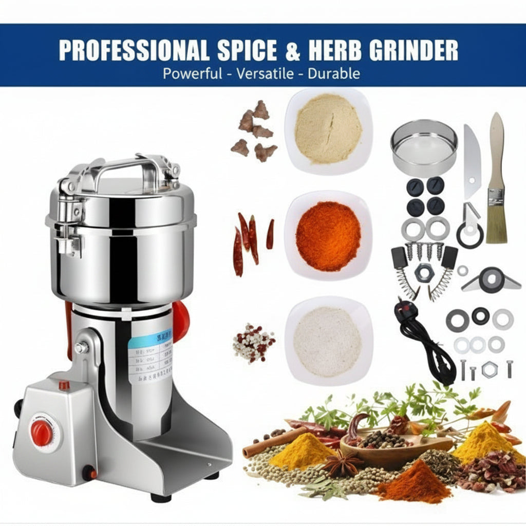 Electric Coffee Grinder, Grinder Machine Spice Grinder Bean Grinder 3000 W Multi Speeds Large Capacity 800G