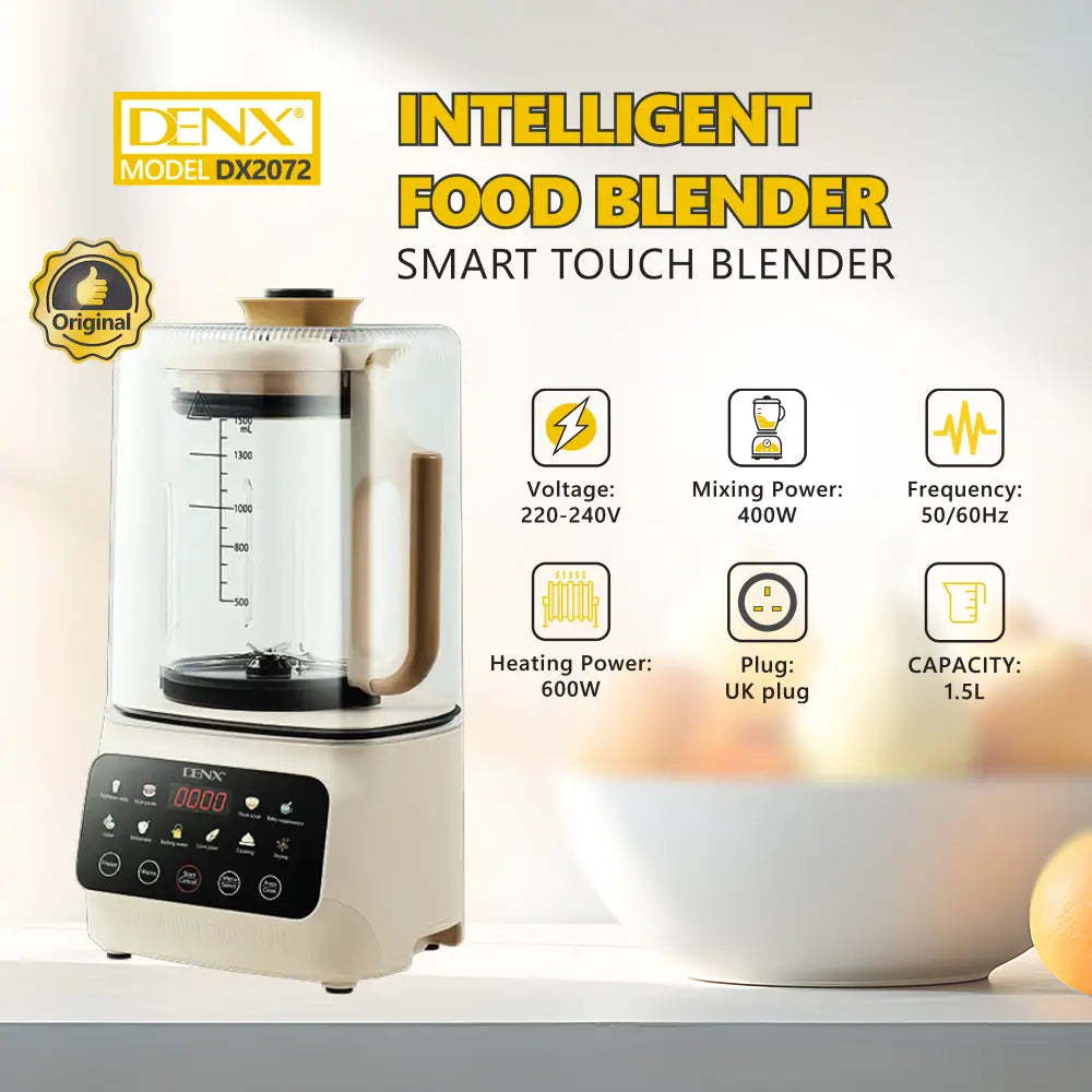 Intelligent Quiet-Tech Food Blender